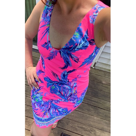 Lilly Pulitzer Tiki Pink Out On a Limb Tandie Shift | Size 6 - Picture 2 of 10